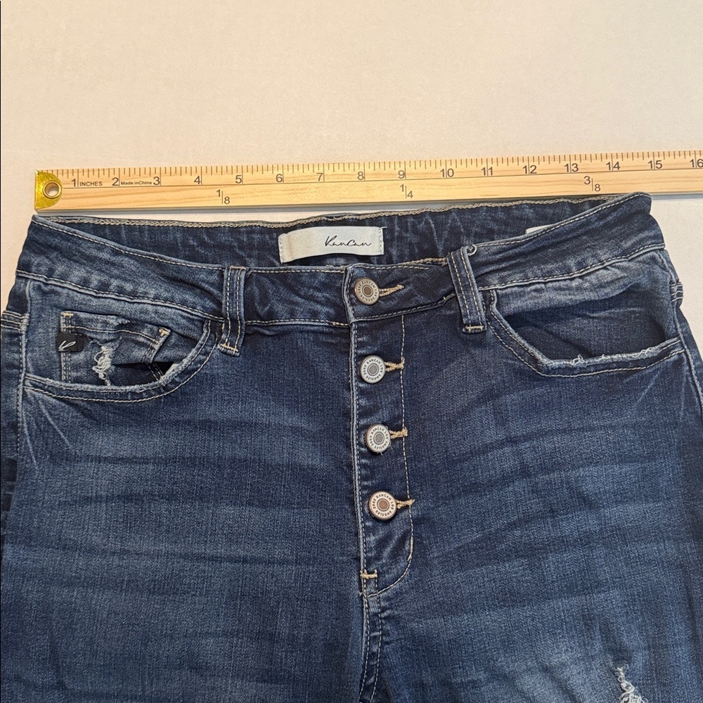KanCan Chelsea High Rise Super Skinny Dark Wash Blue Jeans Size 11/29 - Picture 5 of 13
